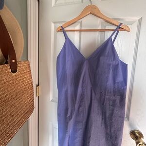 Everlane Poplin dress cornflower blue. NWT